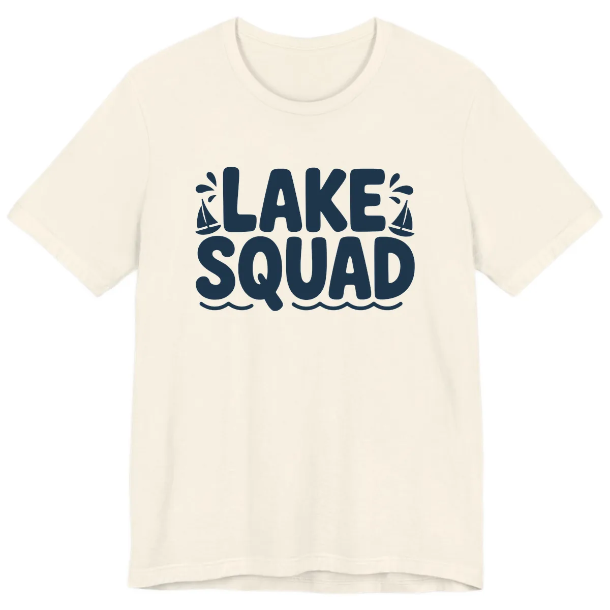 Lake Squad Graphic Design Premium T-Shirt in Natural