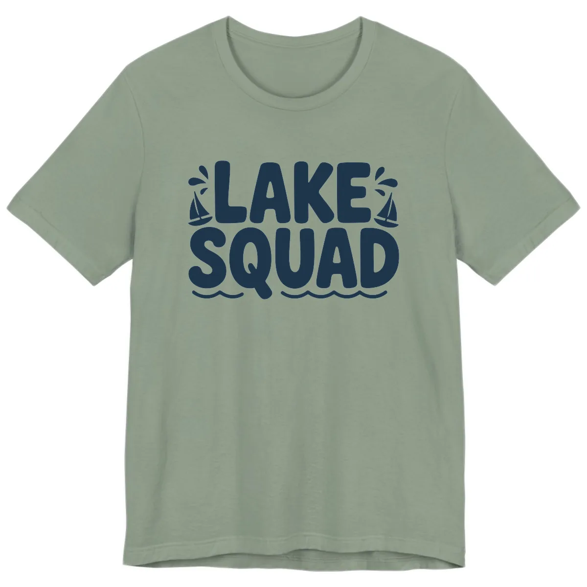 Lake Squad Graphic Design Premium T-Shirt in Sage