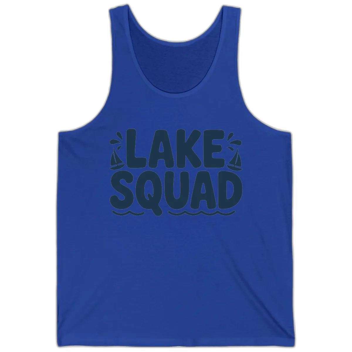 Lake Squad Graphic Design Tank in True Royal