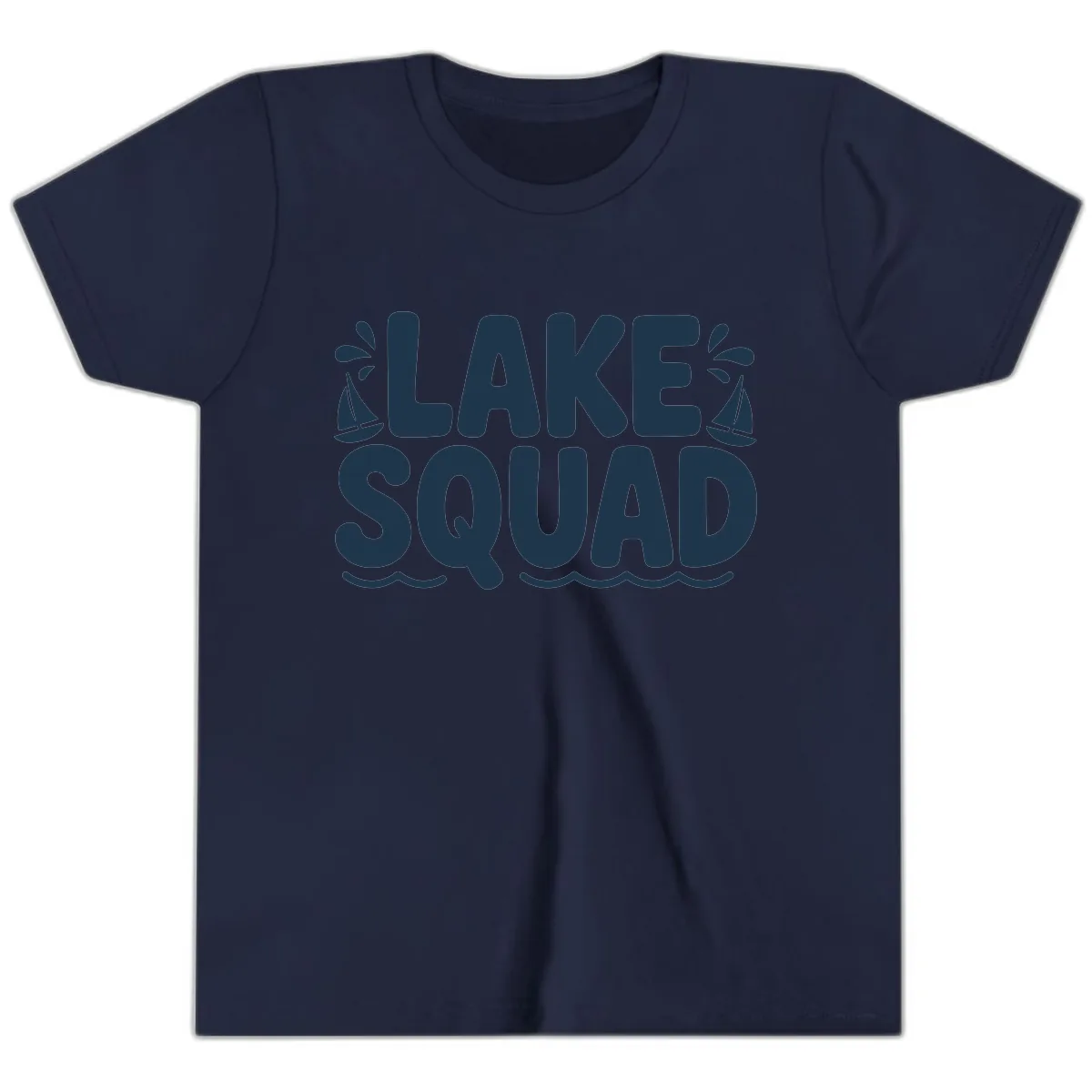 Lake Squad Graphic Design Youth T-Shirt in Navy