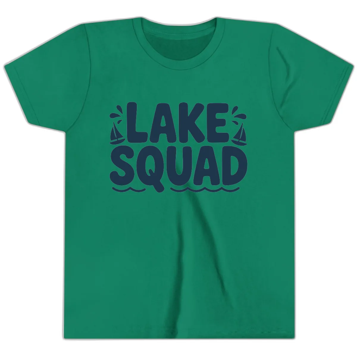 Lake Squad Graphic Design Youth T-Shirt in Kelly