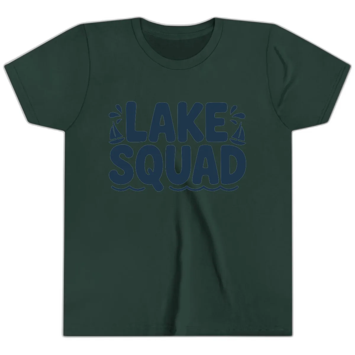 Lake Squad Graphic Design Youth T-Shirt in Forest