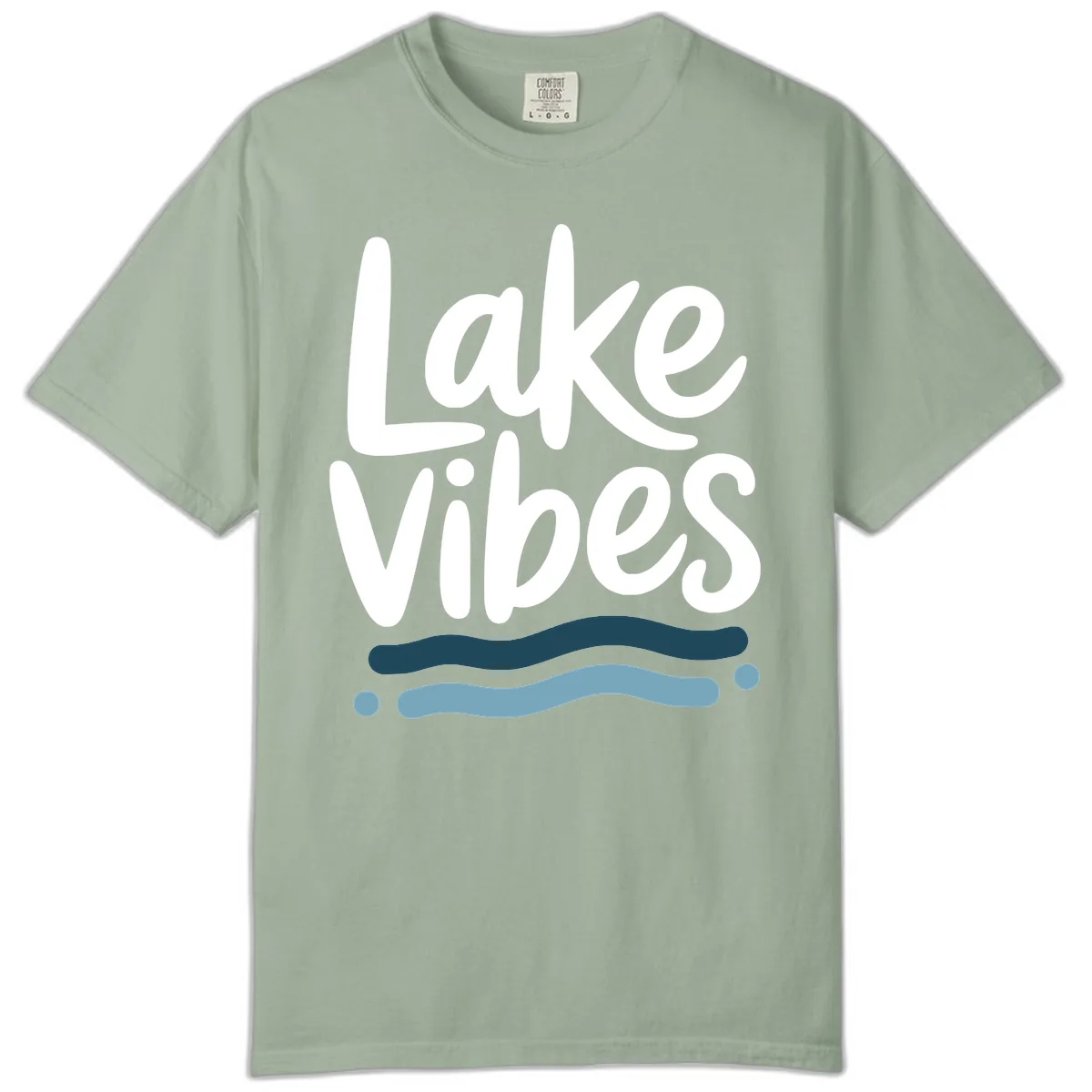 Lake Vibes Typography Design Comfort Color in Bay