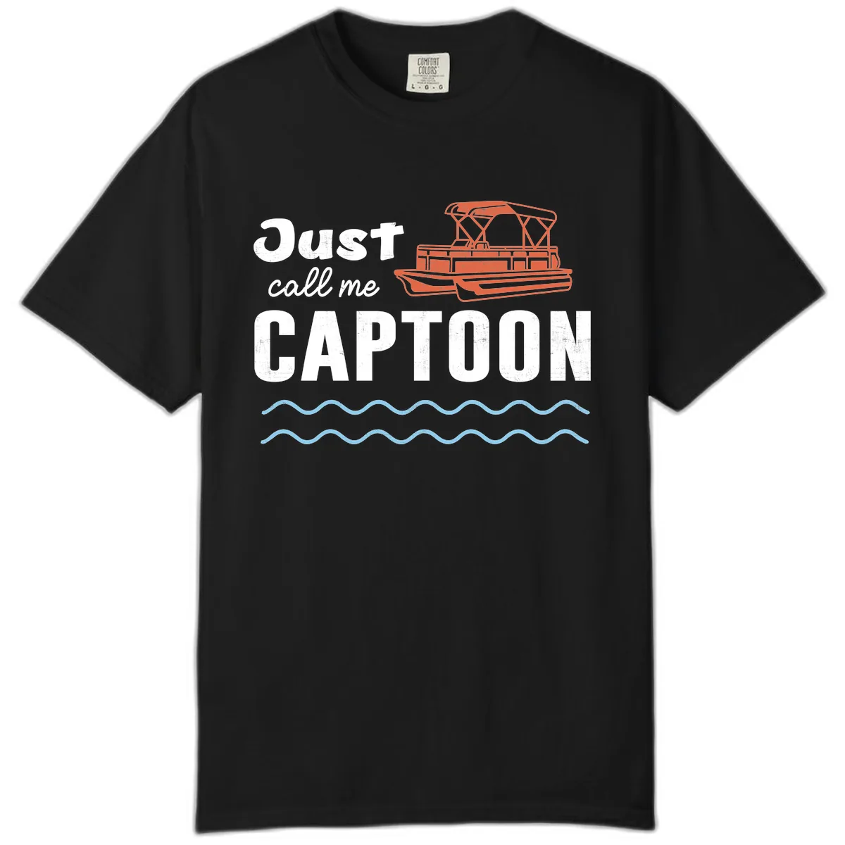 Just Call Me Captoon Comfort Color in Black