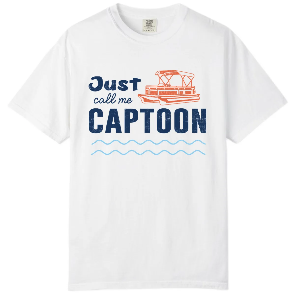 Just Call Me Captoon Comfort Color in White
