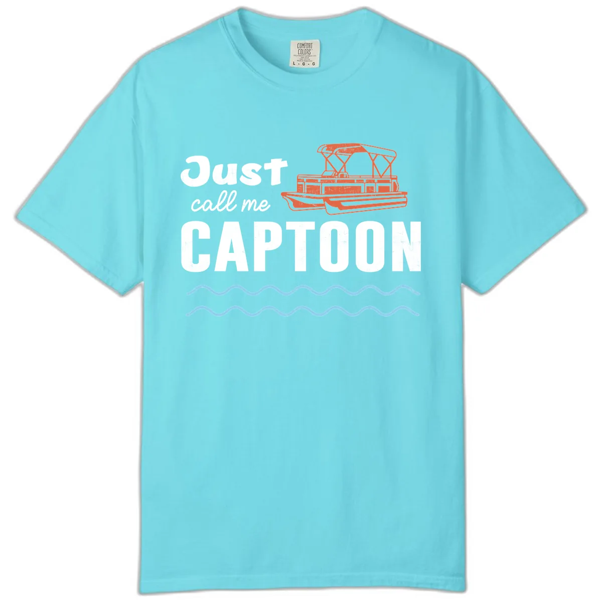 Just Call Me Captoon Comfort Color in Lagoon Blue