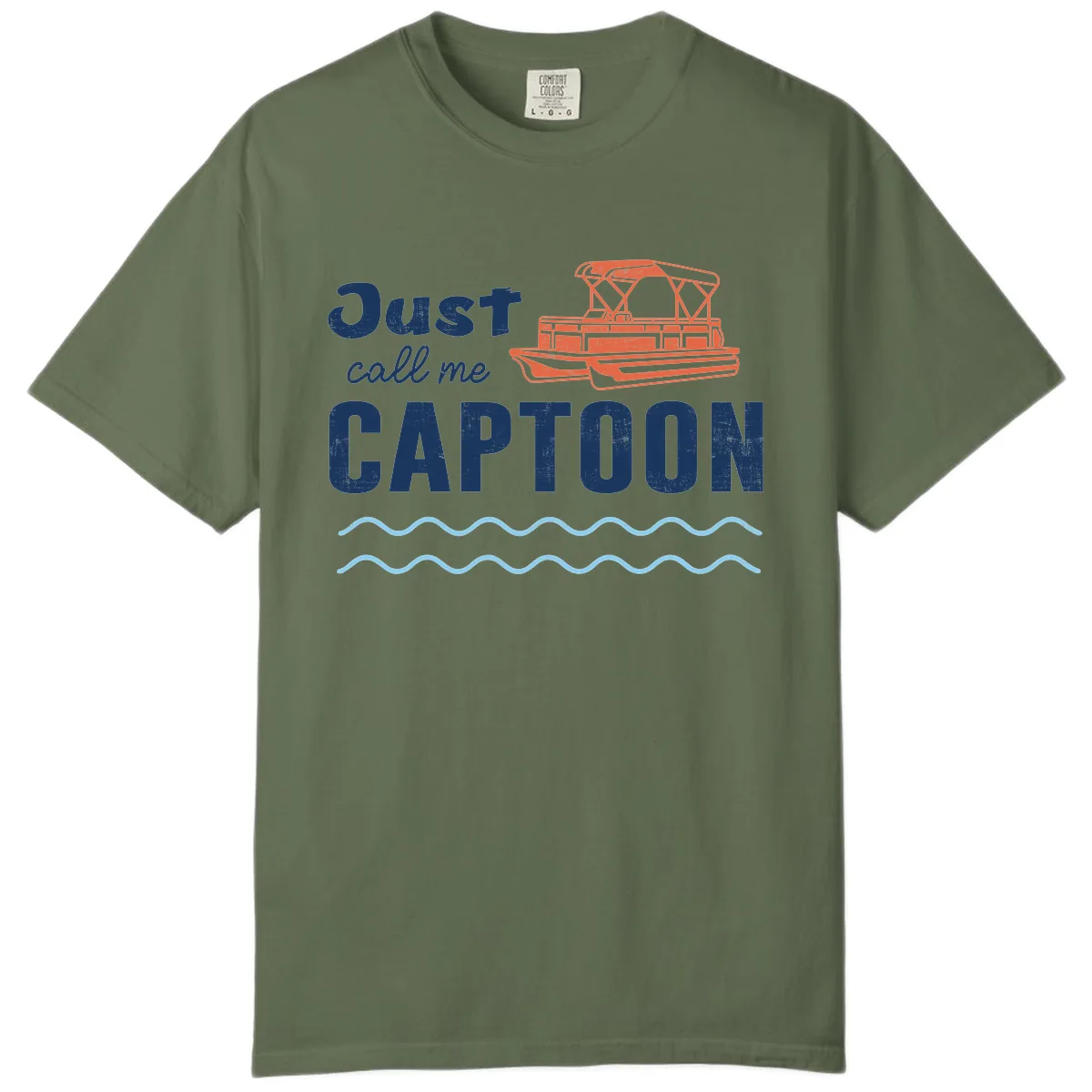 Just Call Me Captoon Comfort Color in Sage