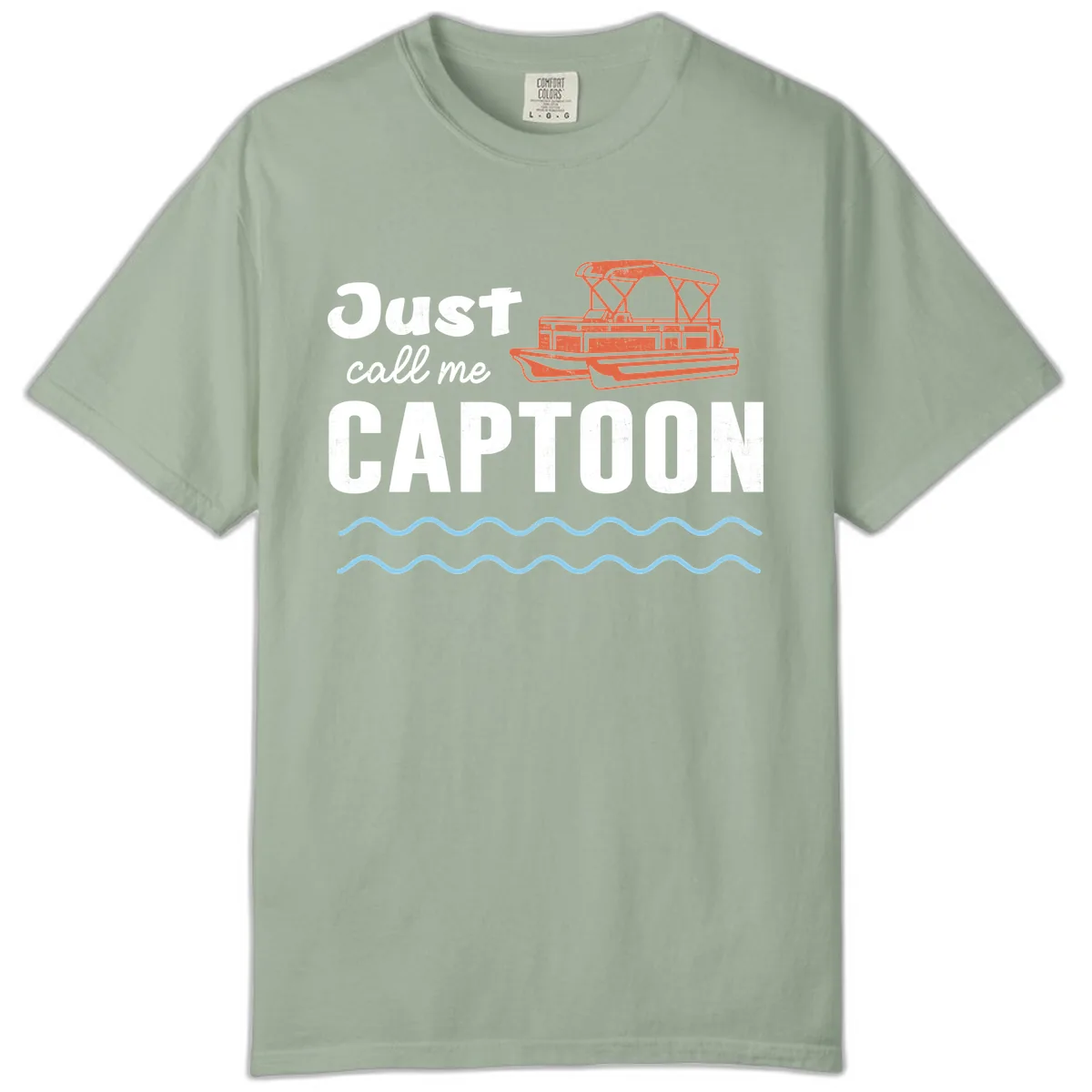 Just Call Me Captoon Comfort Color in Bay