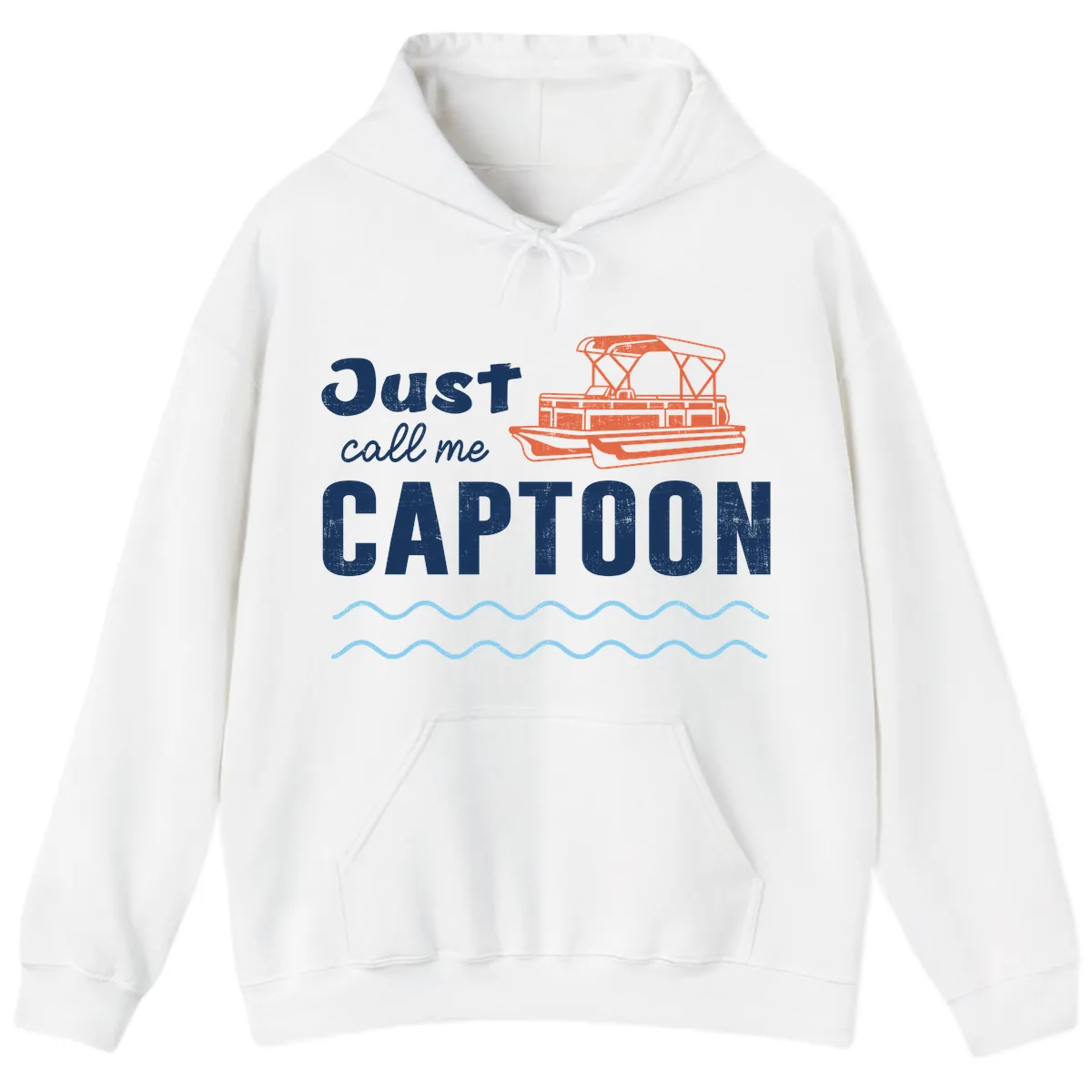 Just Call Me Captoon Hoodie in White