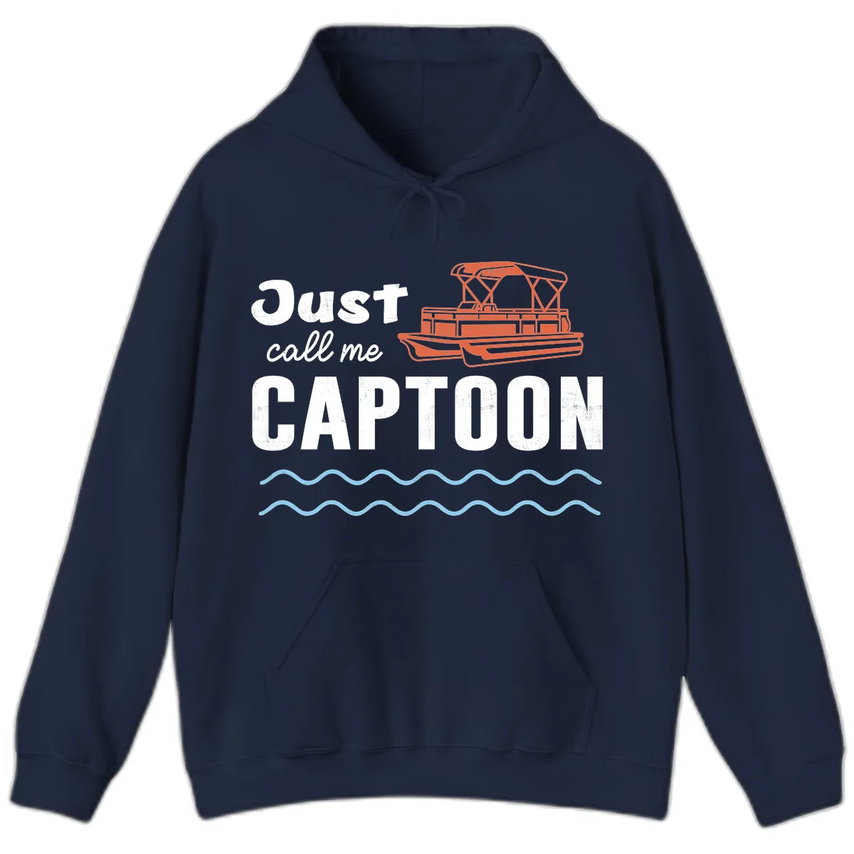 Just Call Me Captoon Hoodie in Navy