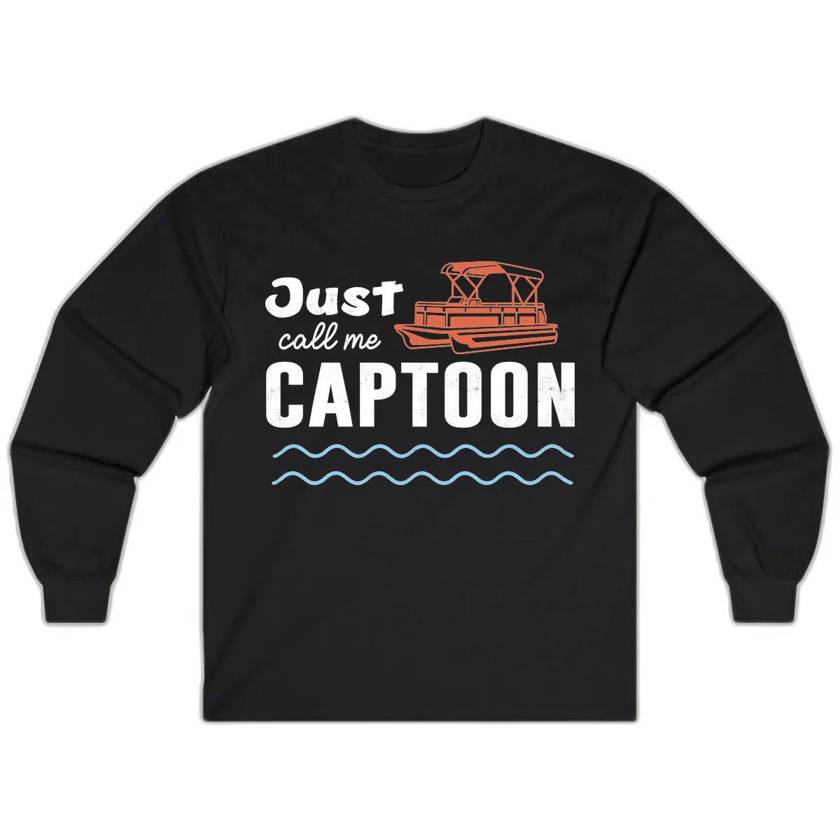 Just Call Me Captoon Long Sleeve in Black