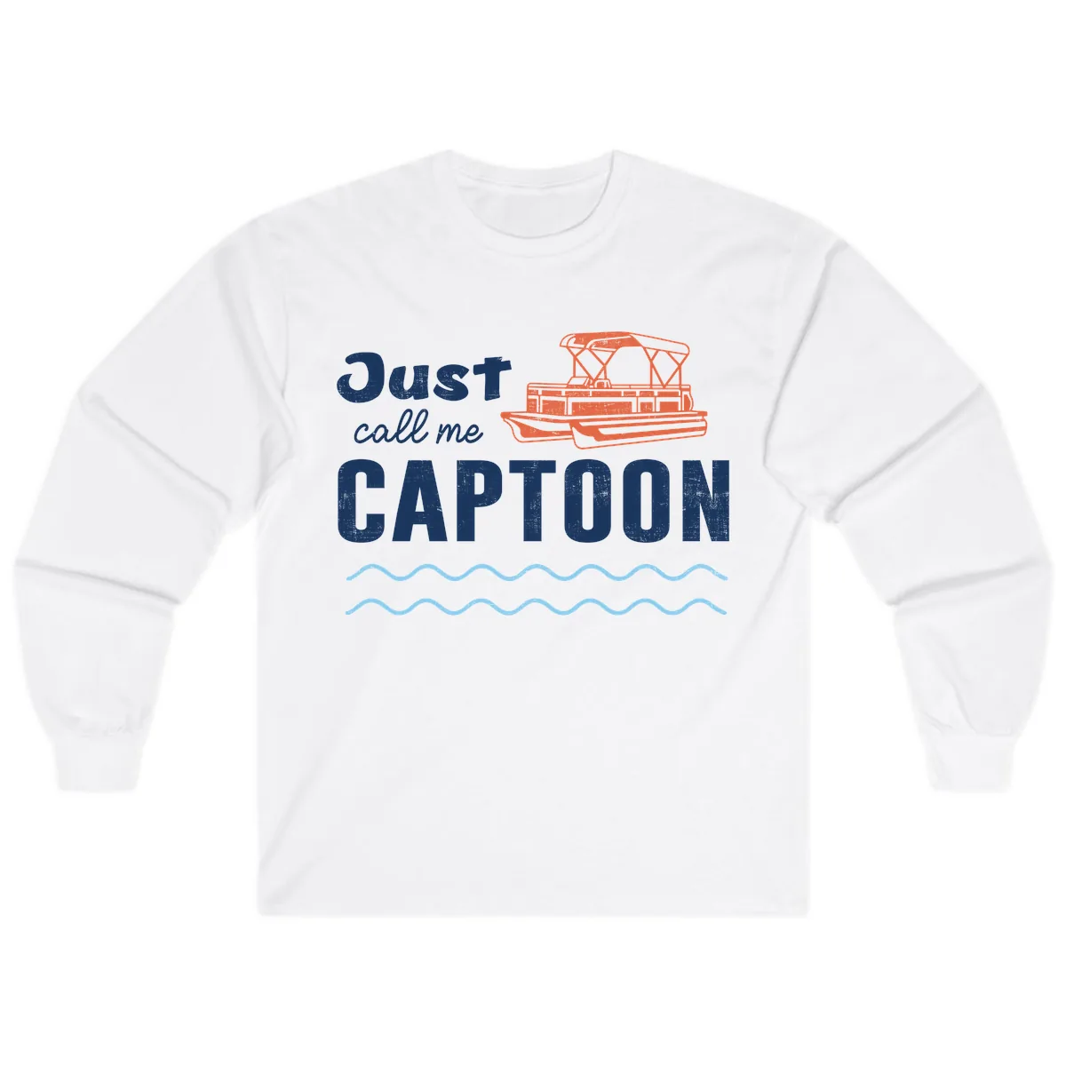Just Call Me Captoon Long Sleeve in White