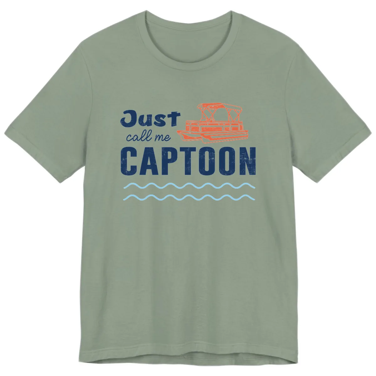Just Call Me Captoon Premium T-Shirt in Sage