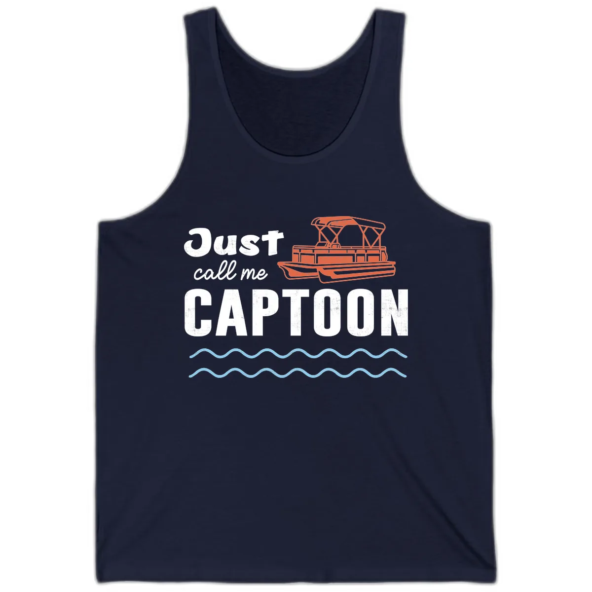 Just Call Me Captoon Tank in Navy