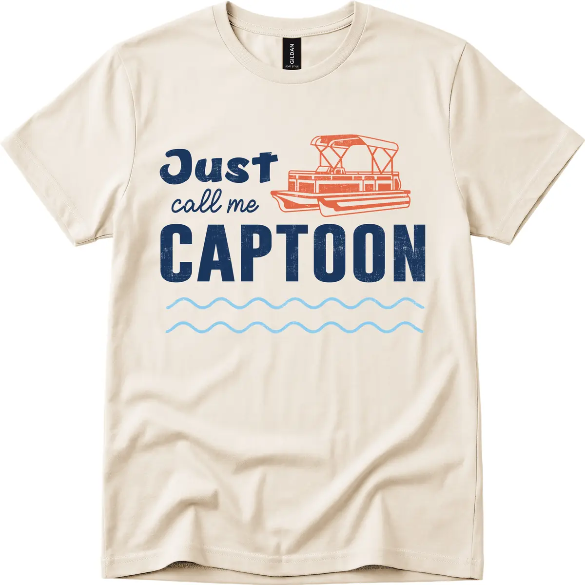 Just Call Me Captoon T-Shirt in Natural