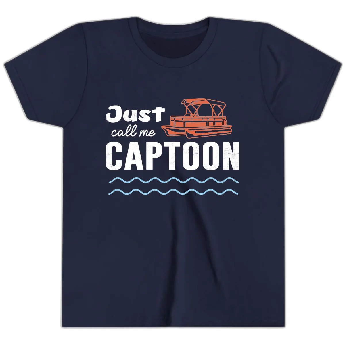 Just Call Me Captoon Youth T-Shirt in Navy