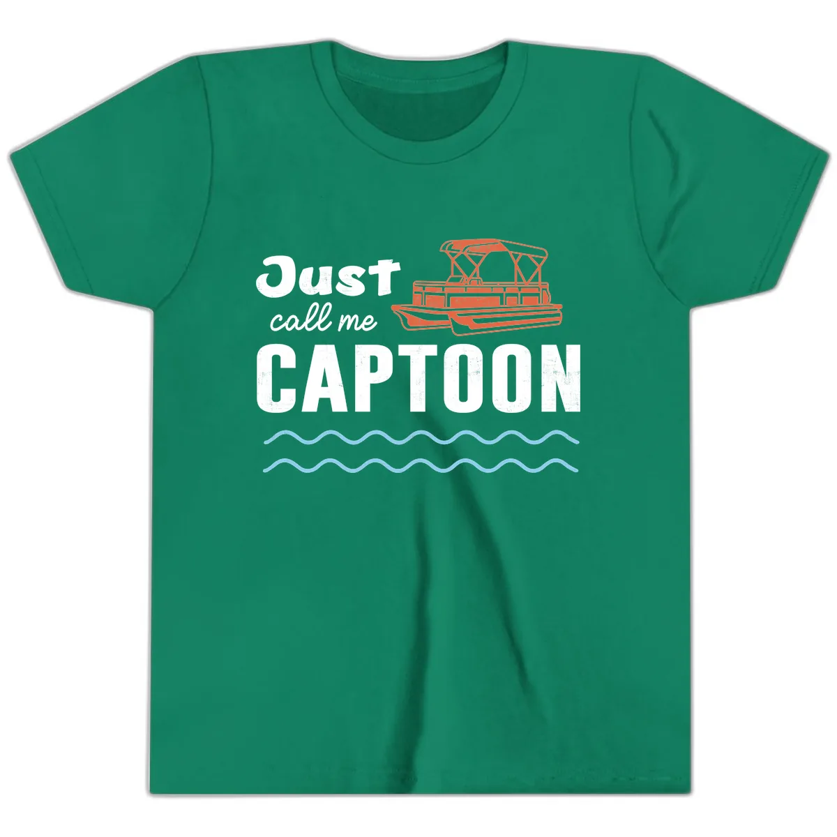 Just Call Me Captoon Youth T-Shirt in Kelly