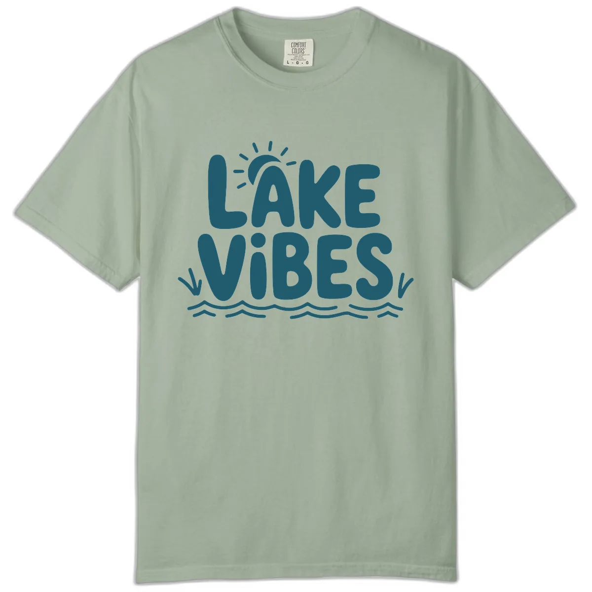Lake Vibes Typography Design Comfort Color in Bay