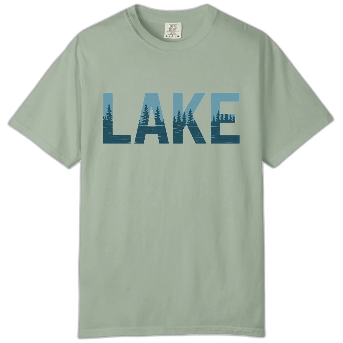 Lake Nature Scene Typography Comfort Color in Bay