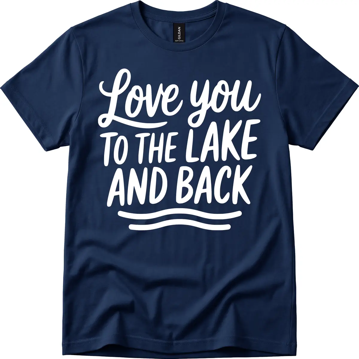 Love You To The Lake And Back T-Shirt in Navy