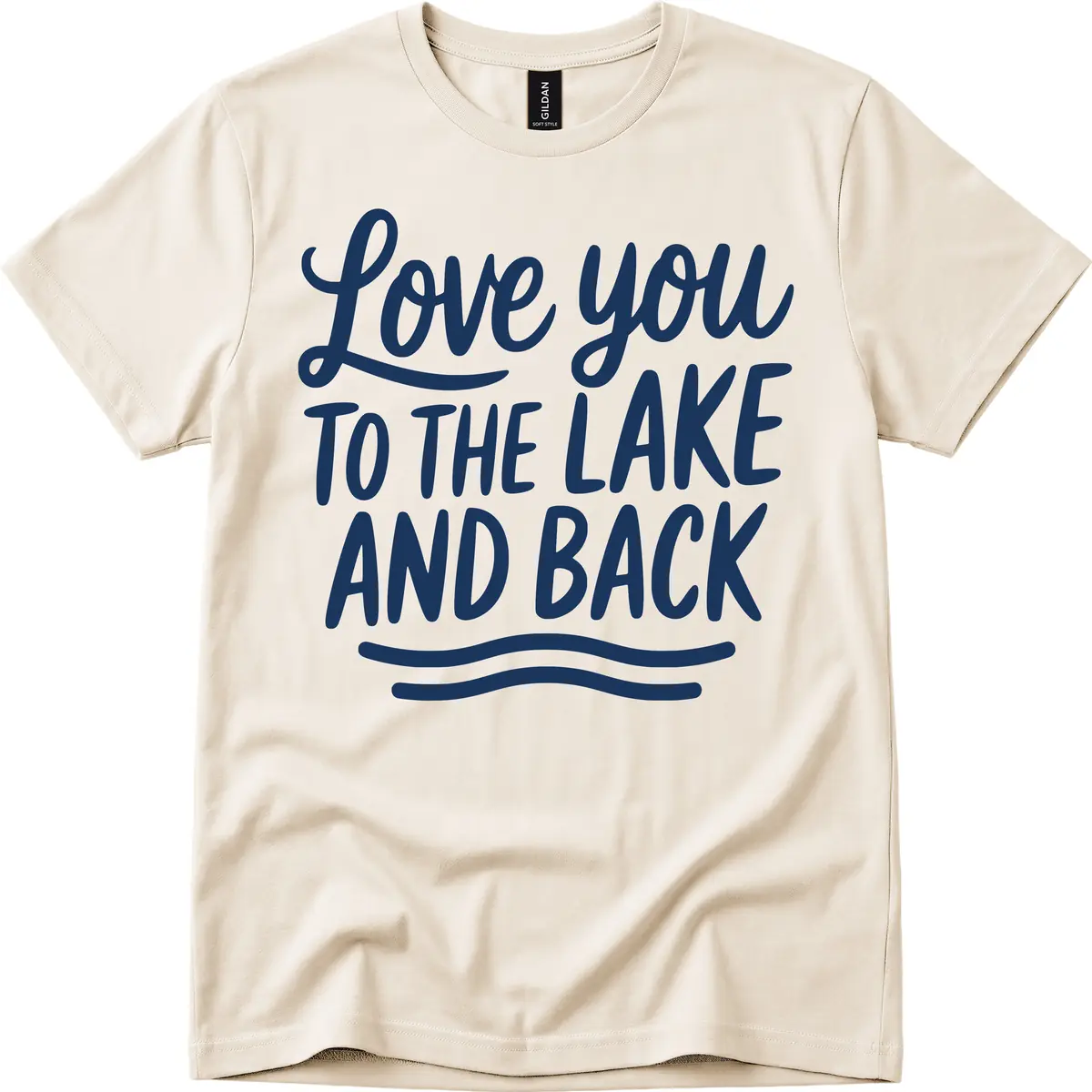 Love You To The Lake And Back T-Shirt in Natural