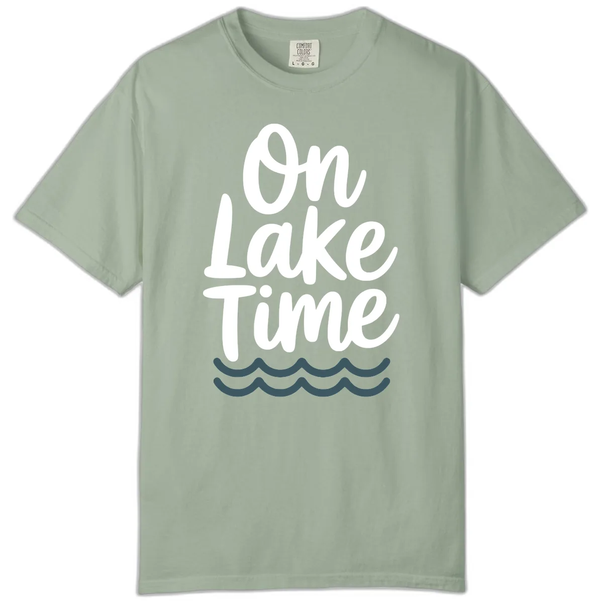 On Lake Time Typography Design Comfort Color in Bay