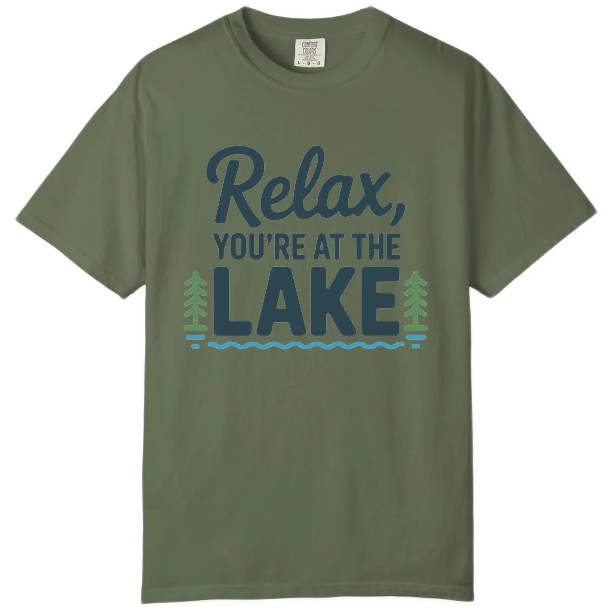 Relax You're At The Lake Design Comfort Color in Sage
