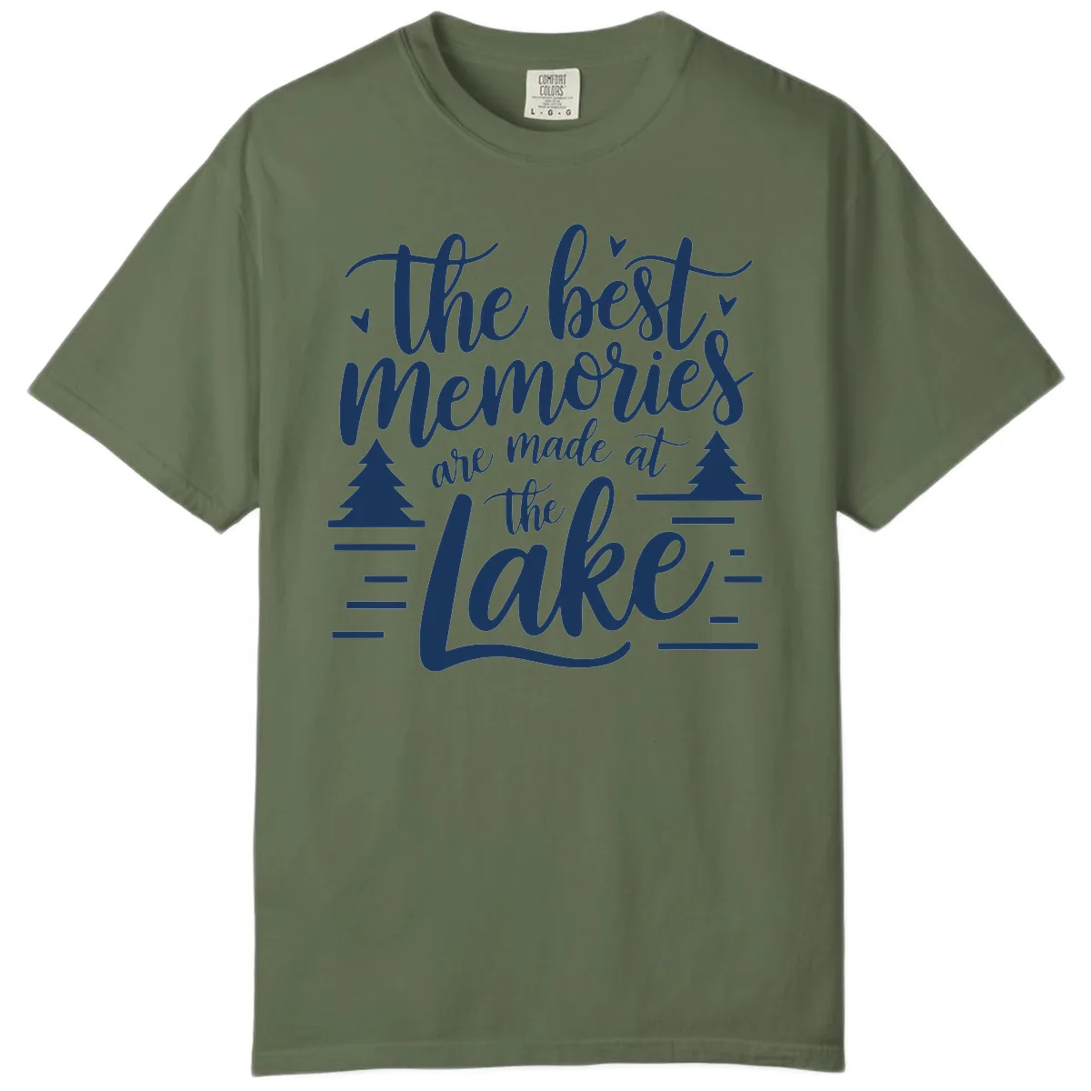 The Best Memories Are Made At The Lake Comfort Color in Sage