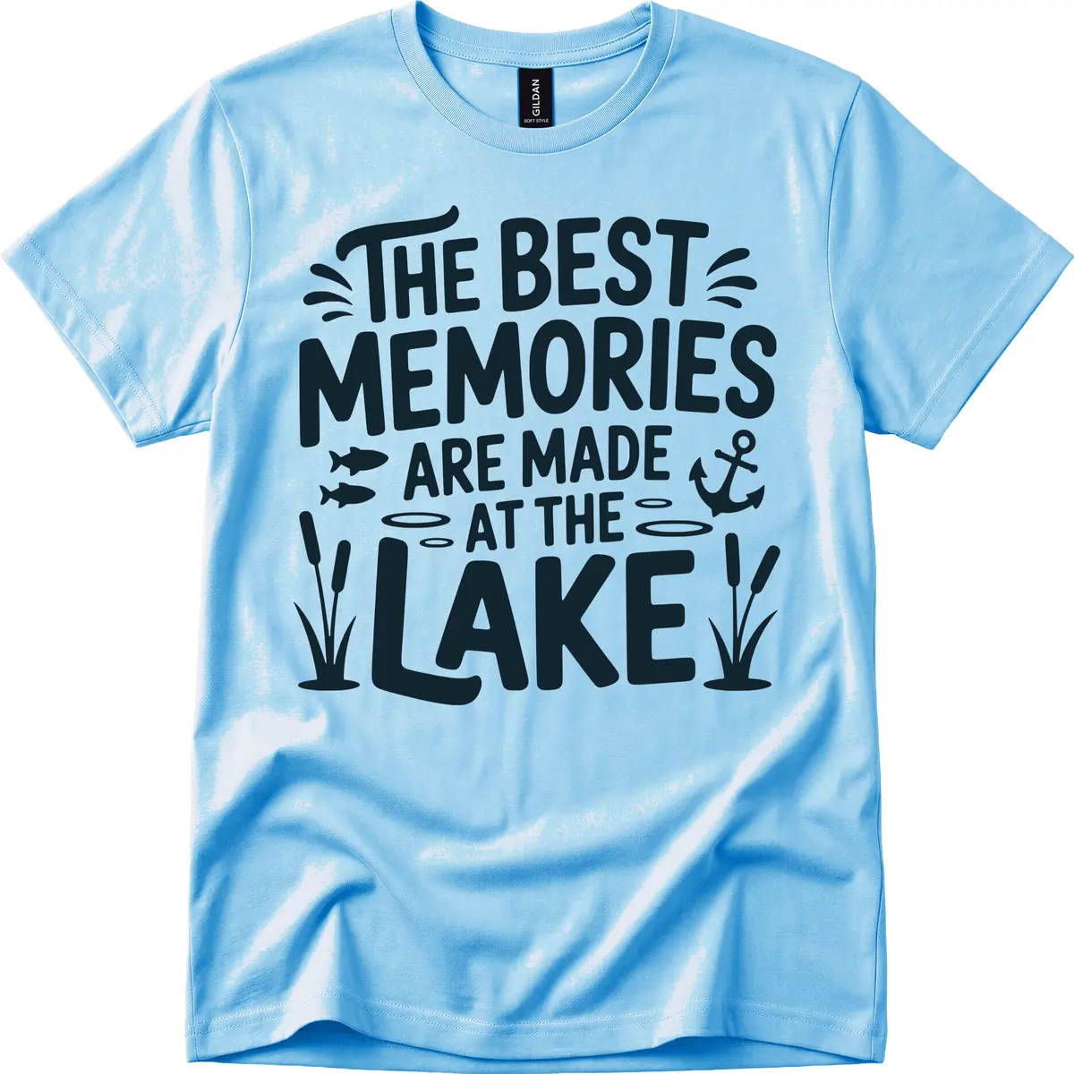 The Best Memories Are Made At The Lake T-Shirt in Sky