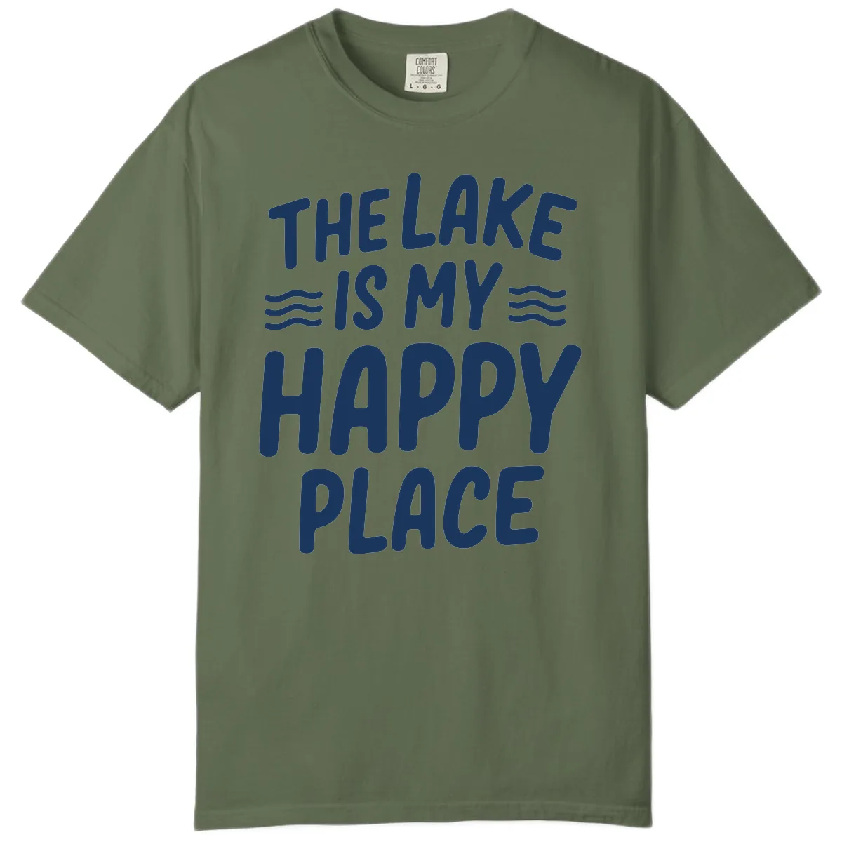 The Lake Is My Happy Place Design Comfort Color in Sage