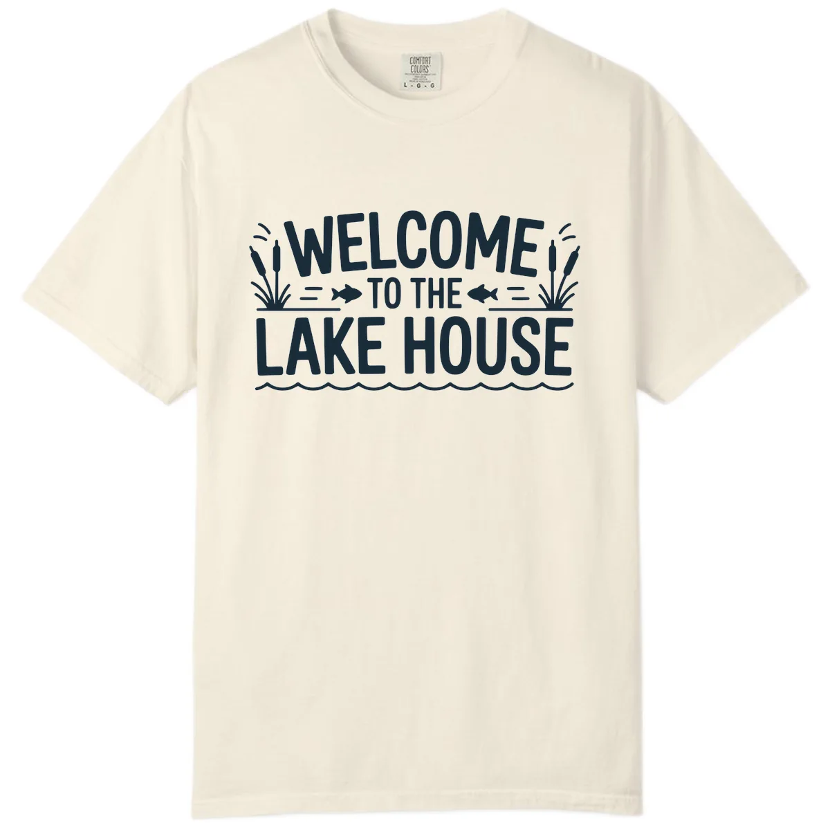 Welcome To The Lake House Comfort Color in Ivory