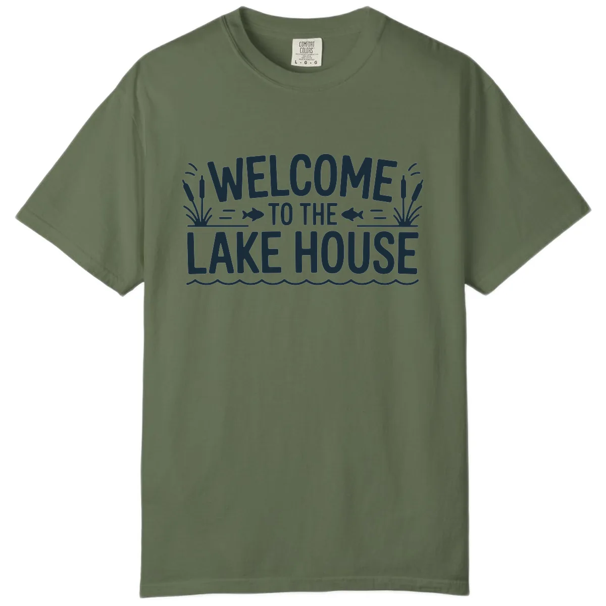 Welcome To The Lake House Comfort Color in Sage