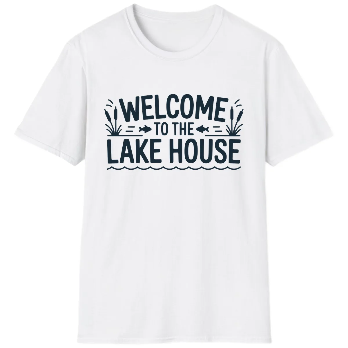 Welcome To The Lake House T-Shirt in White