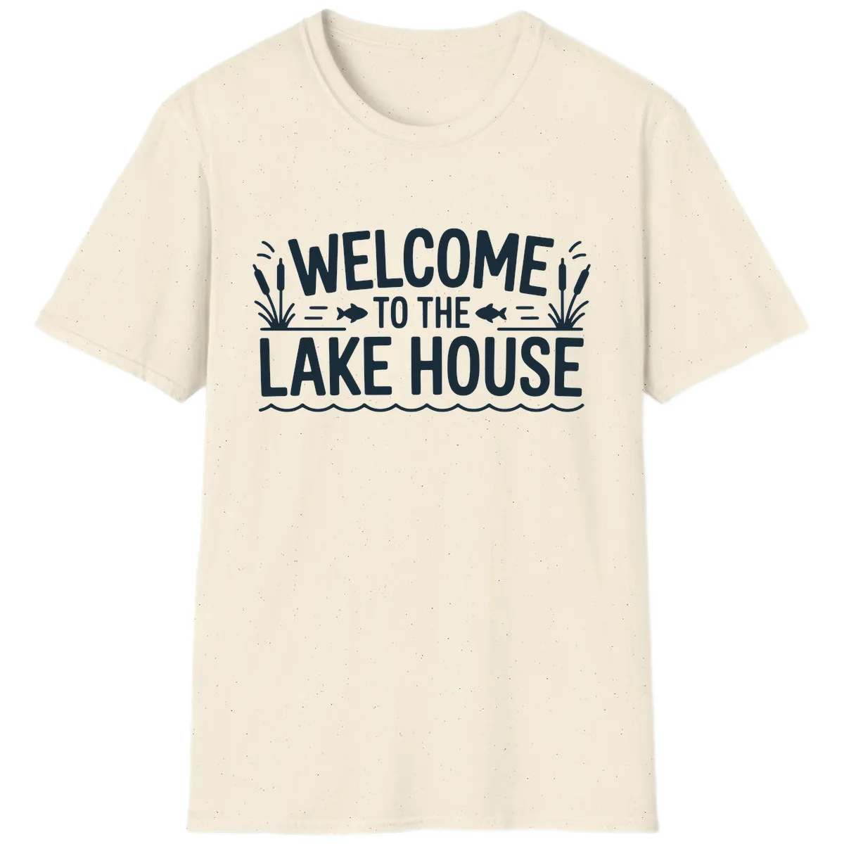 Welcome To The Lake House T-Shirt in Natural