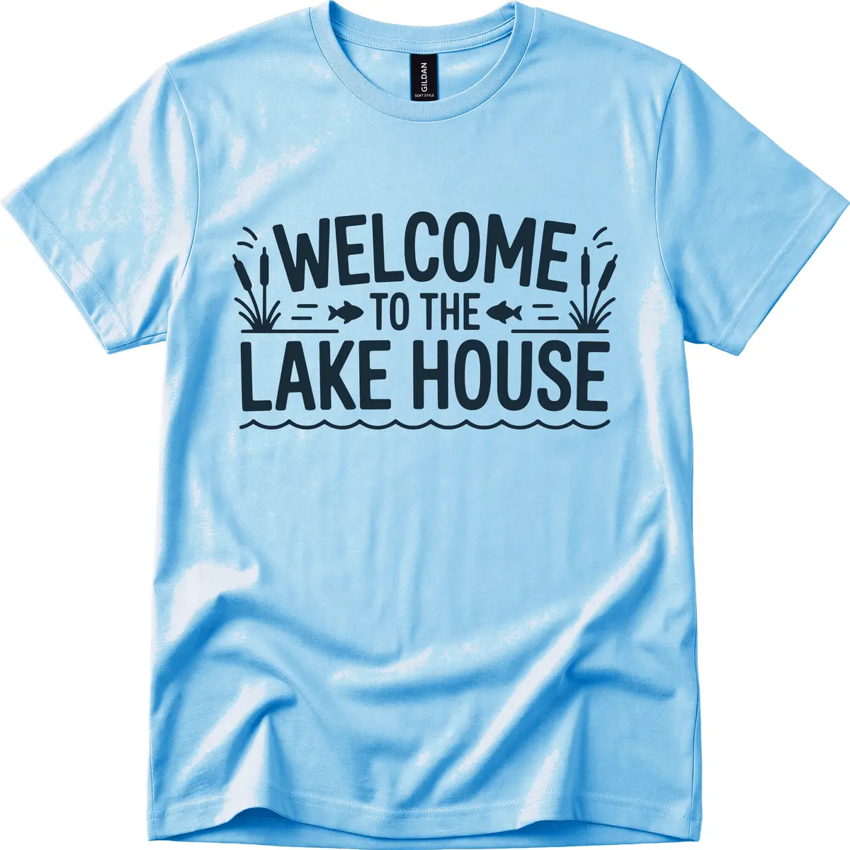 Welcome To The Lake House T-Shirt in Sky