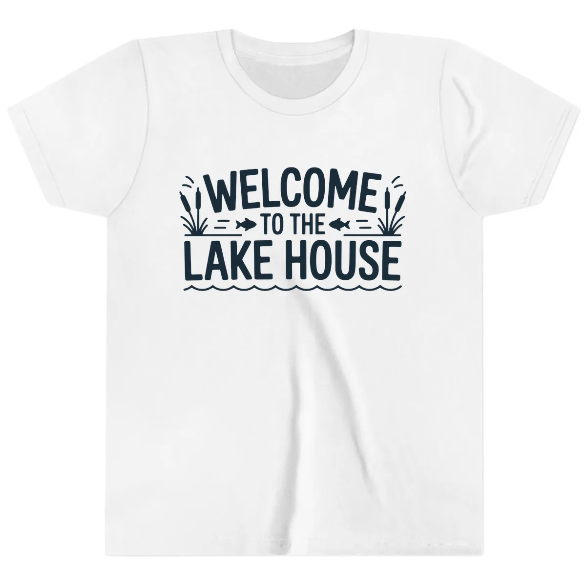 Welcome To The Lake House Youth T-Shirt in White