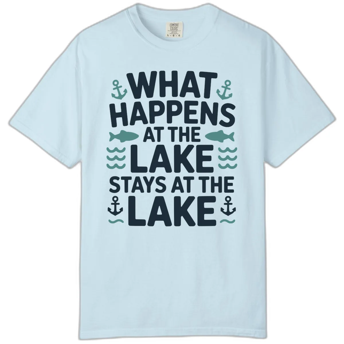 What Happens At The Lake Comfort Color in Chambray