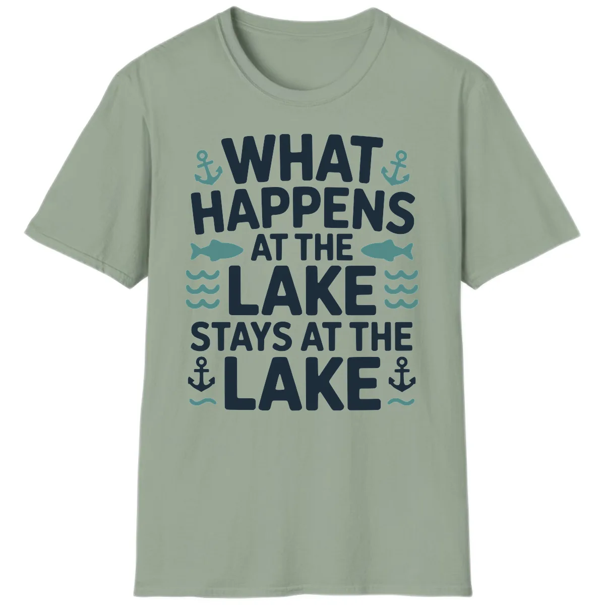What Happens At The Lake T-Shirt in Sage