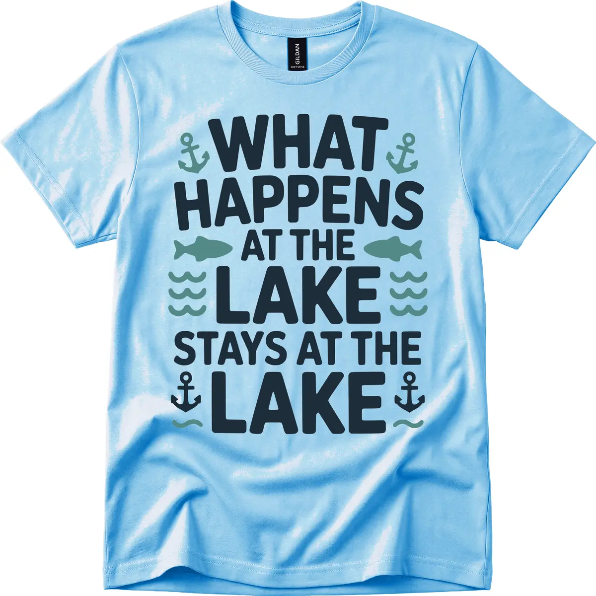 What Happens At The Lake T-Shirt in Sky