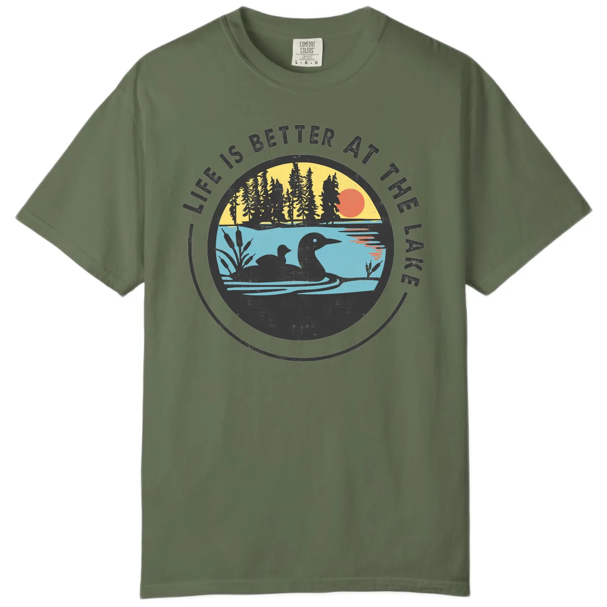 Life Is Better At The Lake Comfort Color in Sage