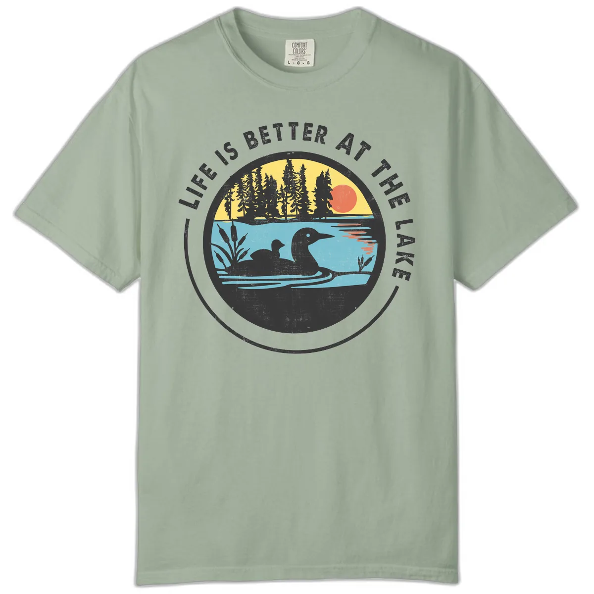 Life Is Better At The Lake Comfort Color in Bay