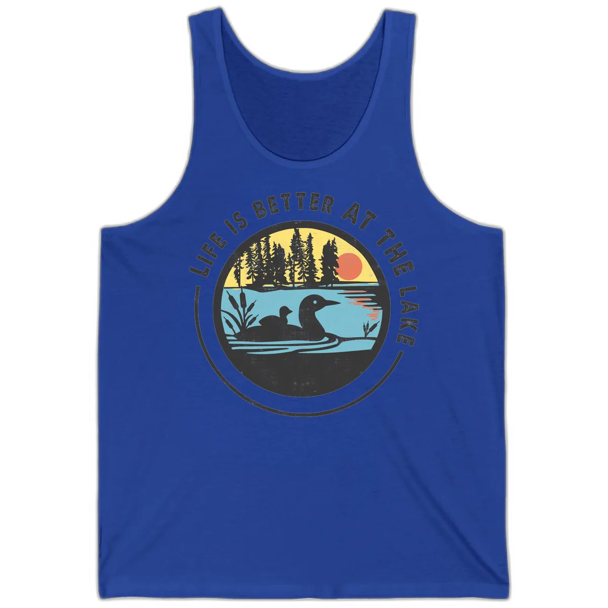 Life Is Better At The Lake Tank in True Royal