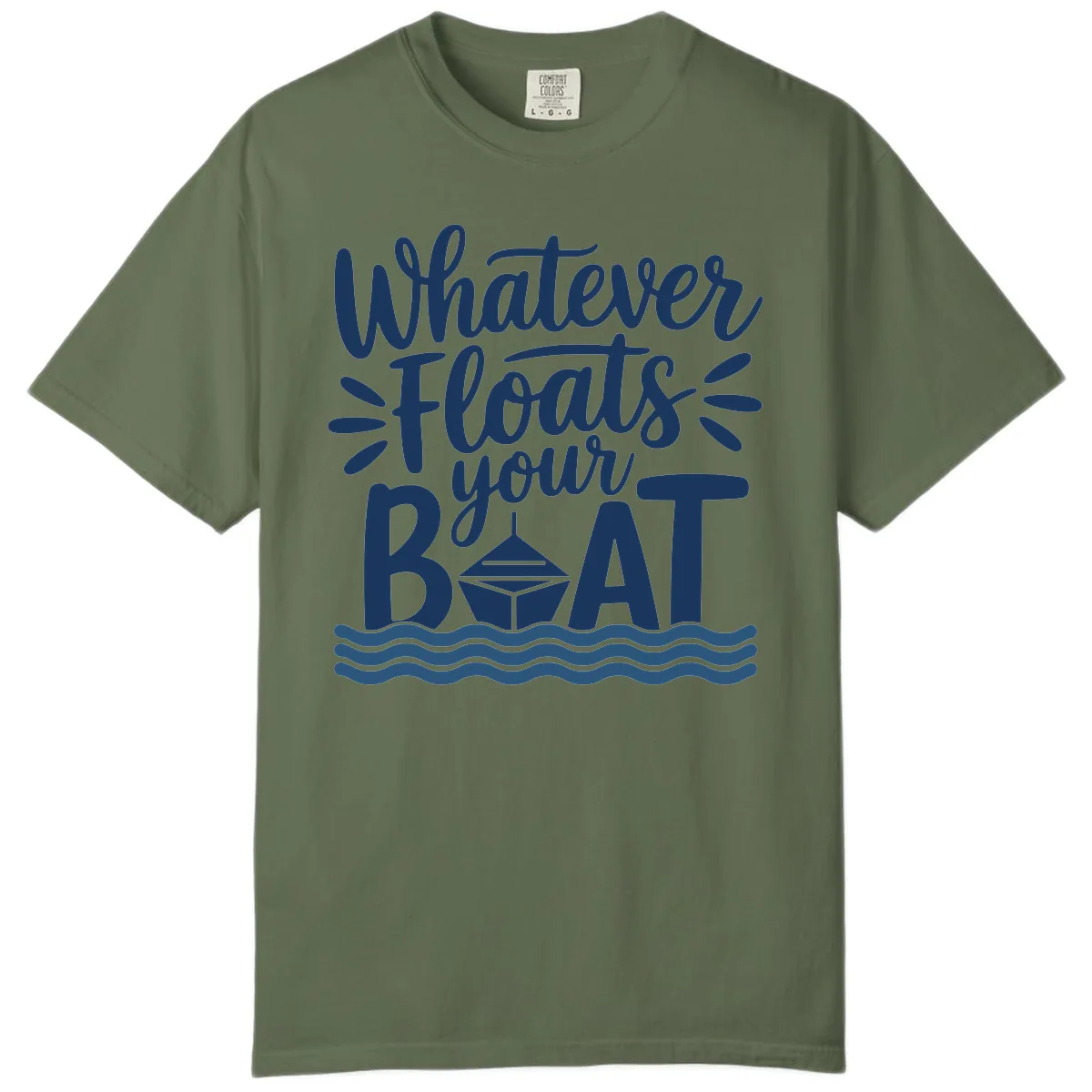 Whatever Floats Your Boat Design Comfort Color in Sage