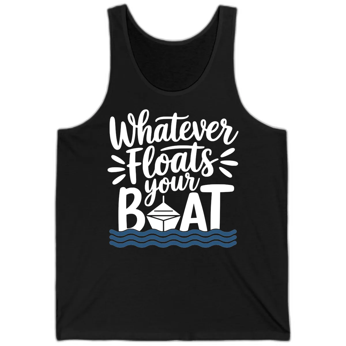Whatever Floats Your Boat Design Tank in Black
