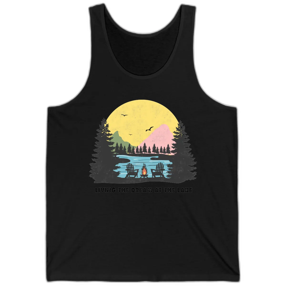 Living The Dream At The Lake Tank in Black