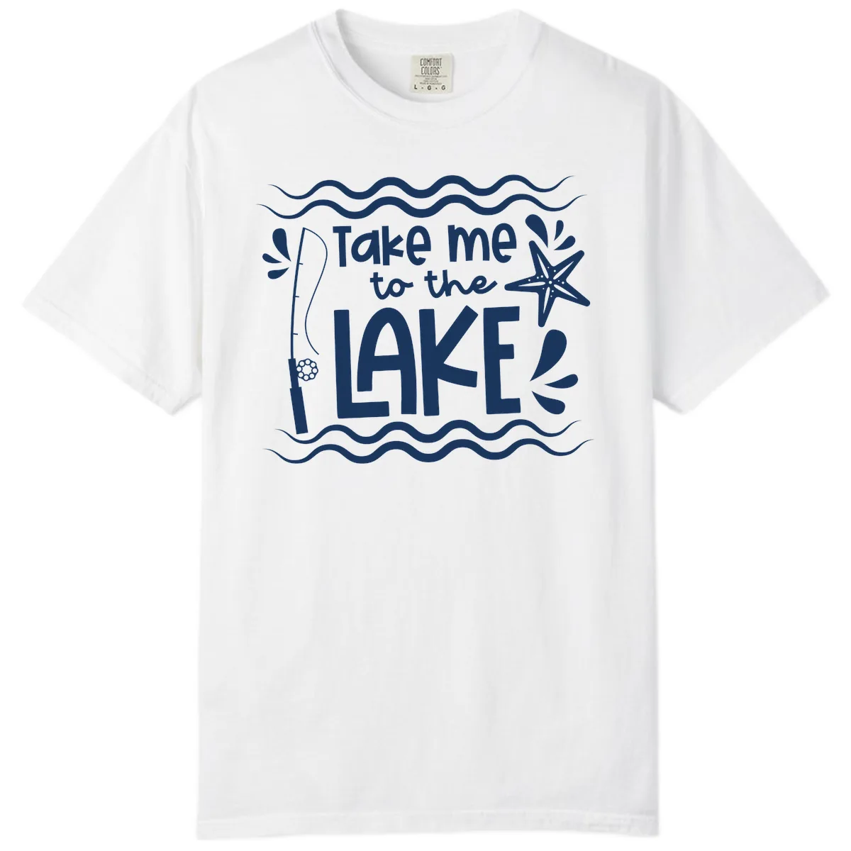 Take Me To The Lake Design Comfort Color in White