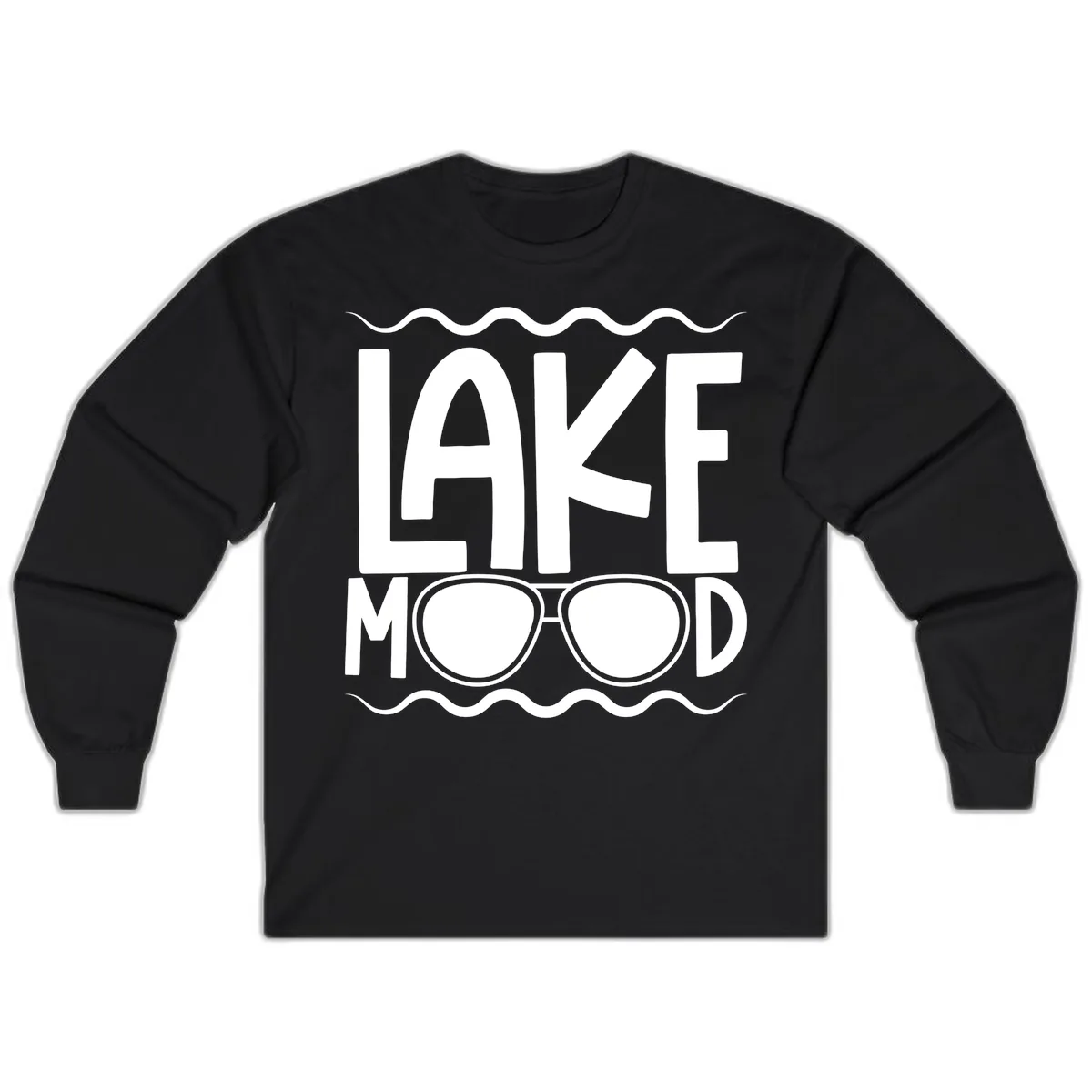 Lake Mood Sunglasses Design Long Sleeve in Black