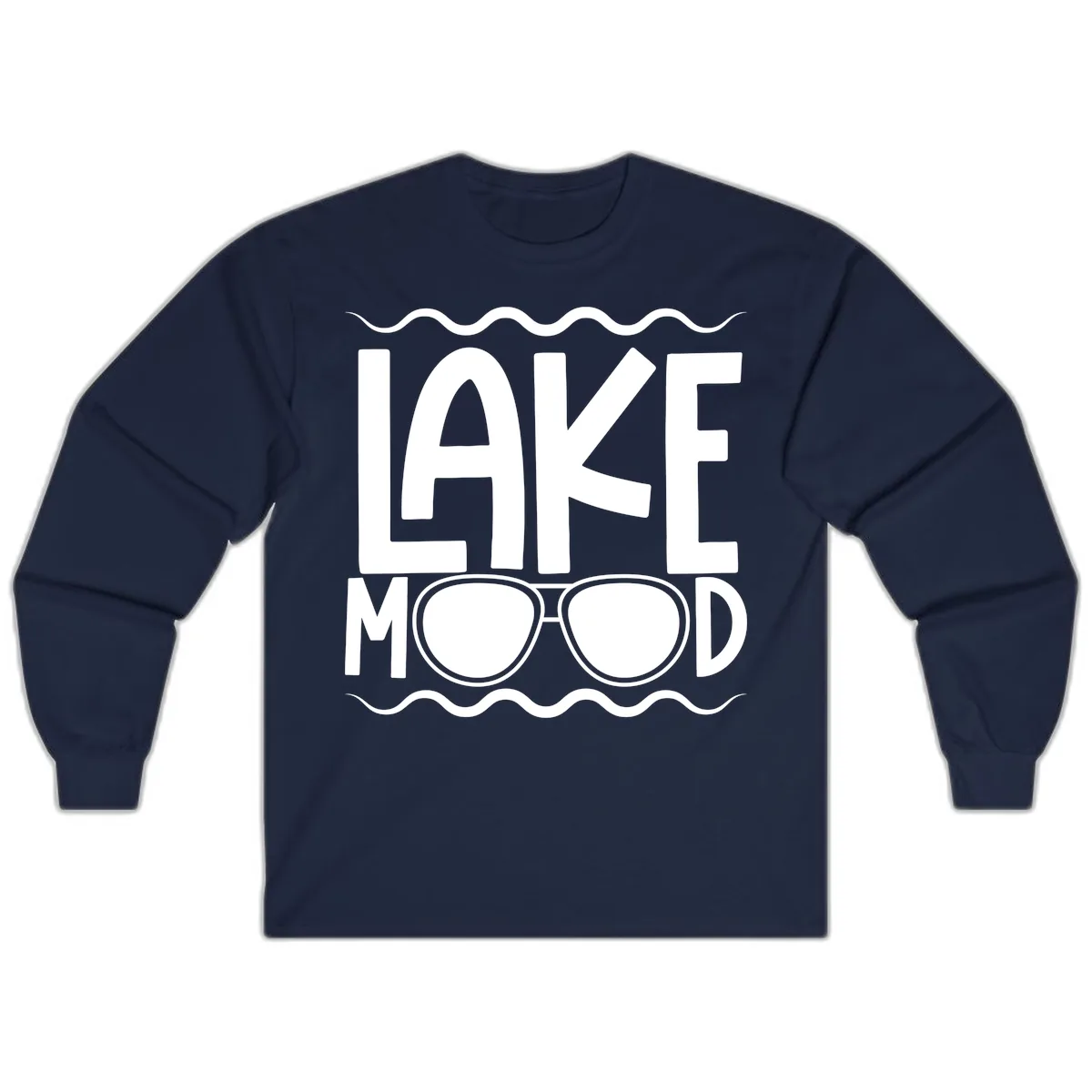 Lake Mood Sunglasses Design Long Sleeve in Navy