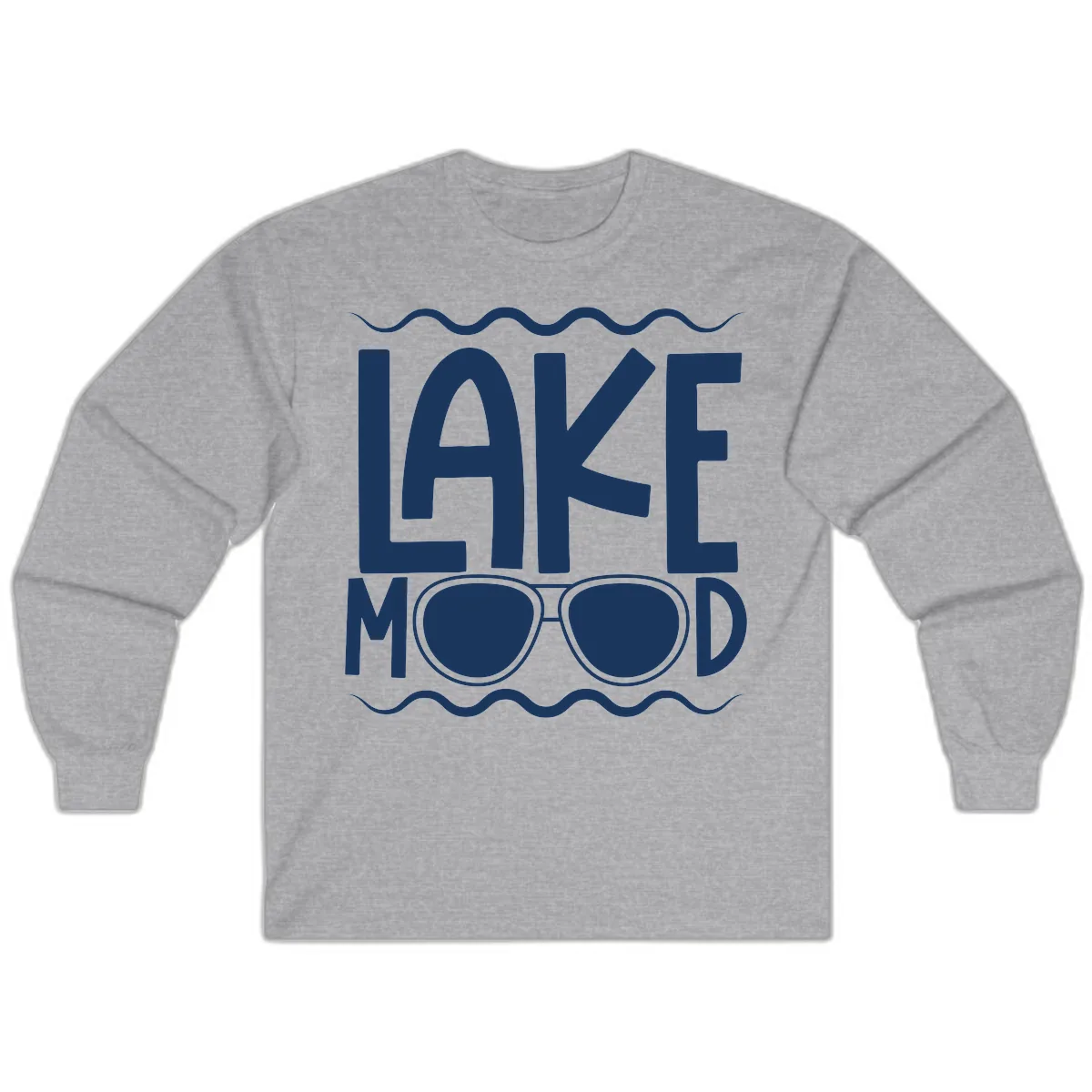 Lake Mood Sunglasses Design Long Sleeve in Sport Grey