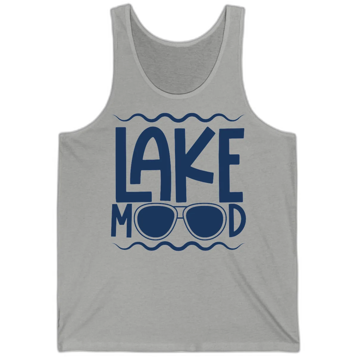 Lake Mood Sunglasses Design Tank in Athletic Heather